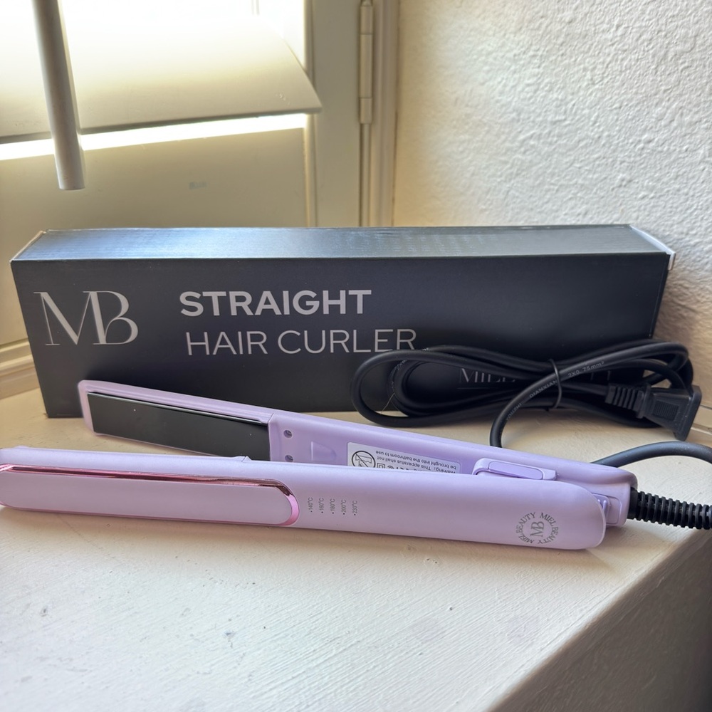 Miele Beauty Professional Purple Hair Straightener with Black Plates New